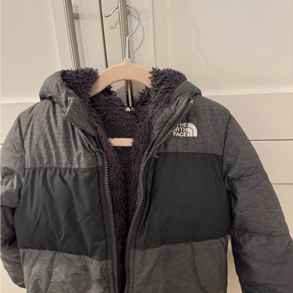 The North Face Charcoal and Black Hooded Jacket